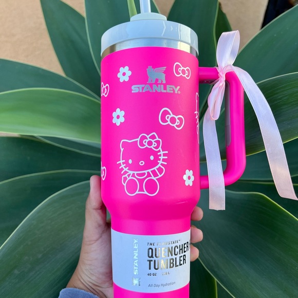 Stanley Other - Stanley 40oz Tumbler Hello Kitty Hot Pink/ Fuchsia Cup